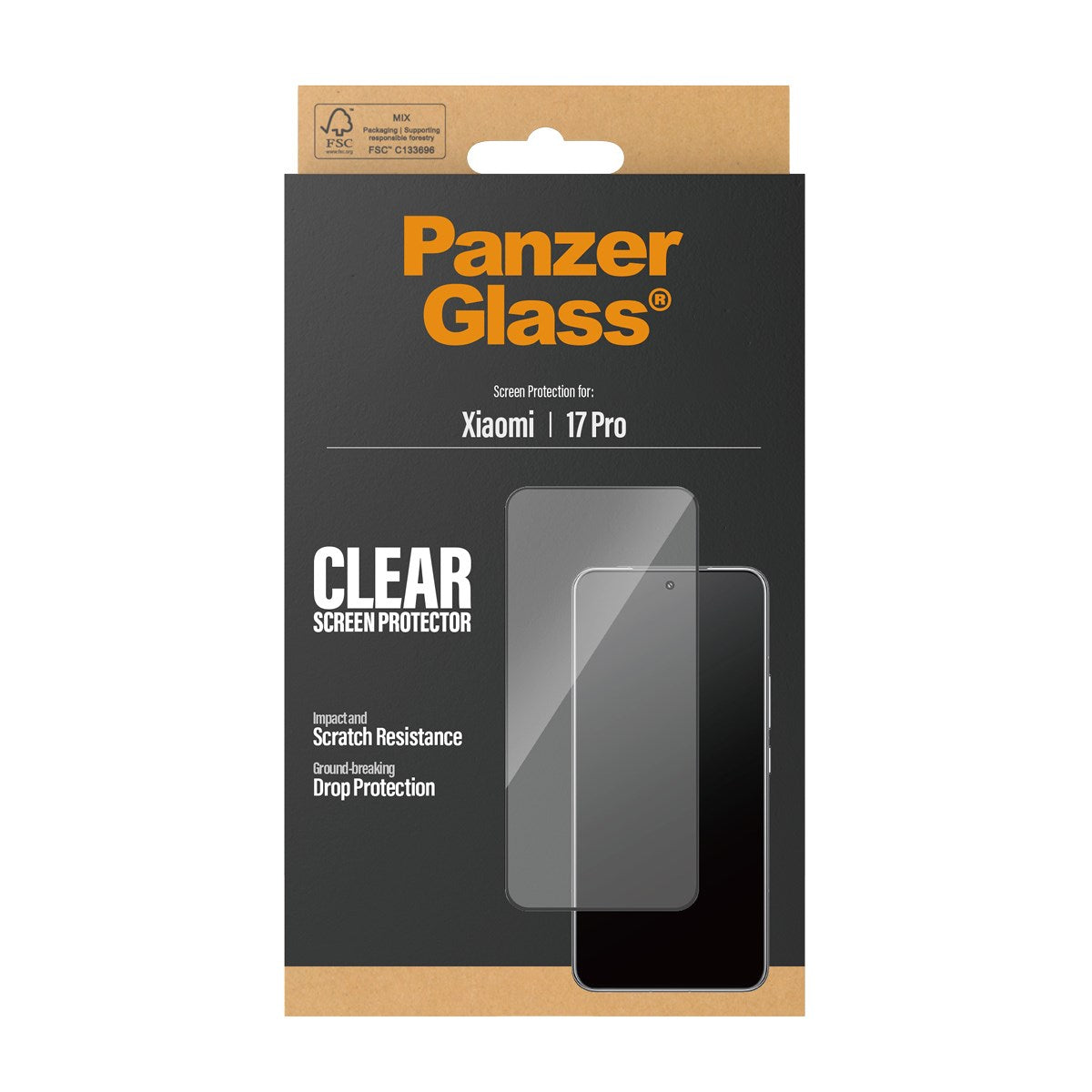 PanzerGlass® Screen Protector Xiaomi 17 Pro | Ultra-Wide Fit